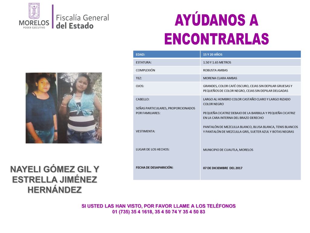 Nayeli Gómez Gil Y Estrella Jiménez Hernández