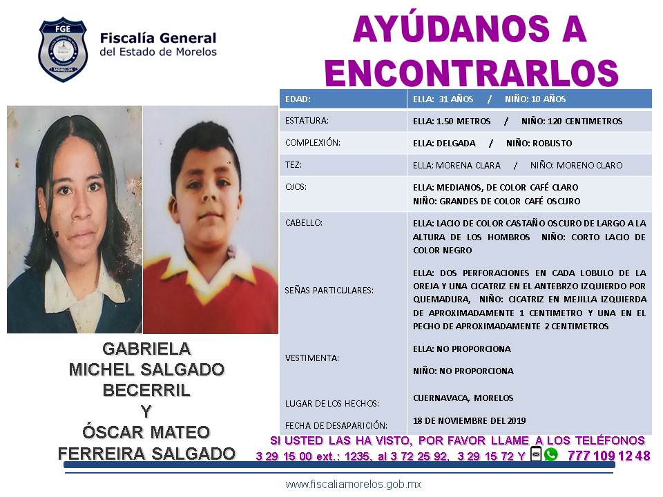 Gabriela Michel Salgado Becerril Y Oscar Mateo Ferreira Salgado Fiscalia General Del Estado De Morelos