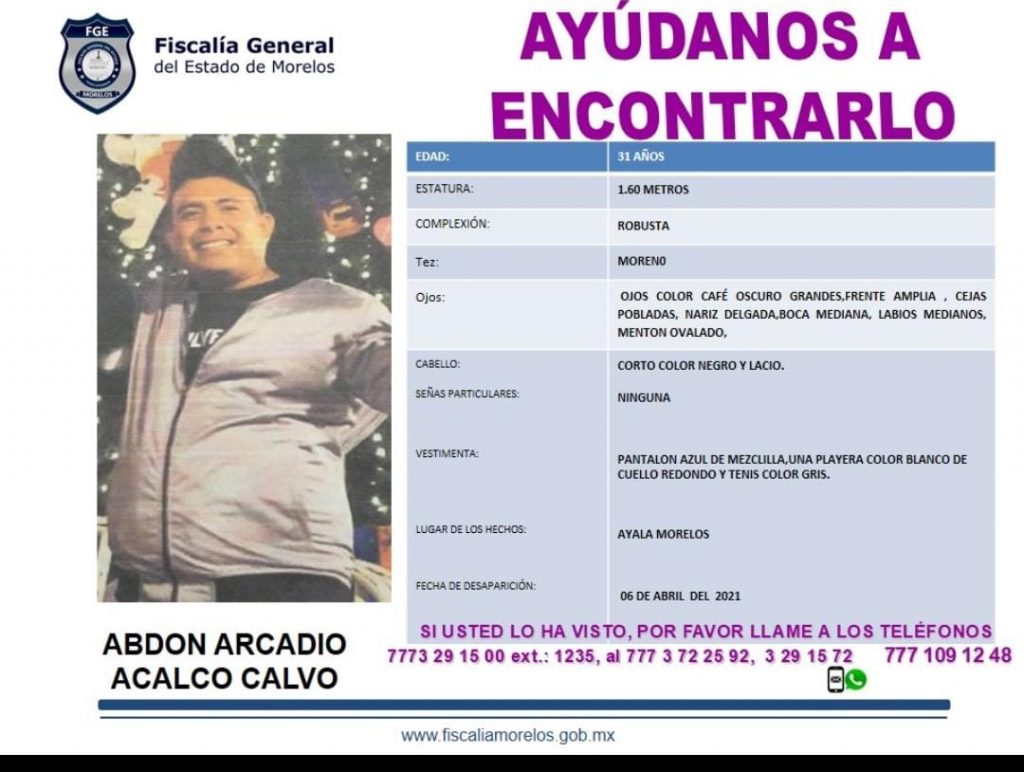 Abdon Arcadio Acalco Calvo