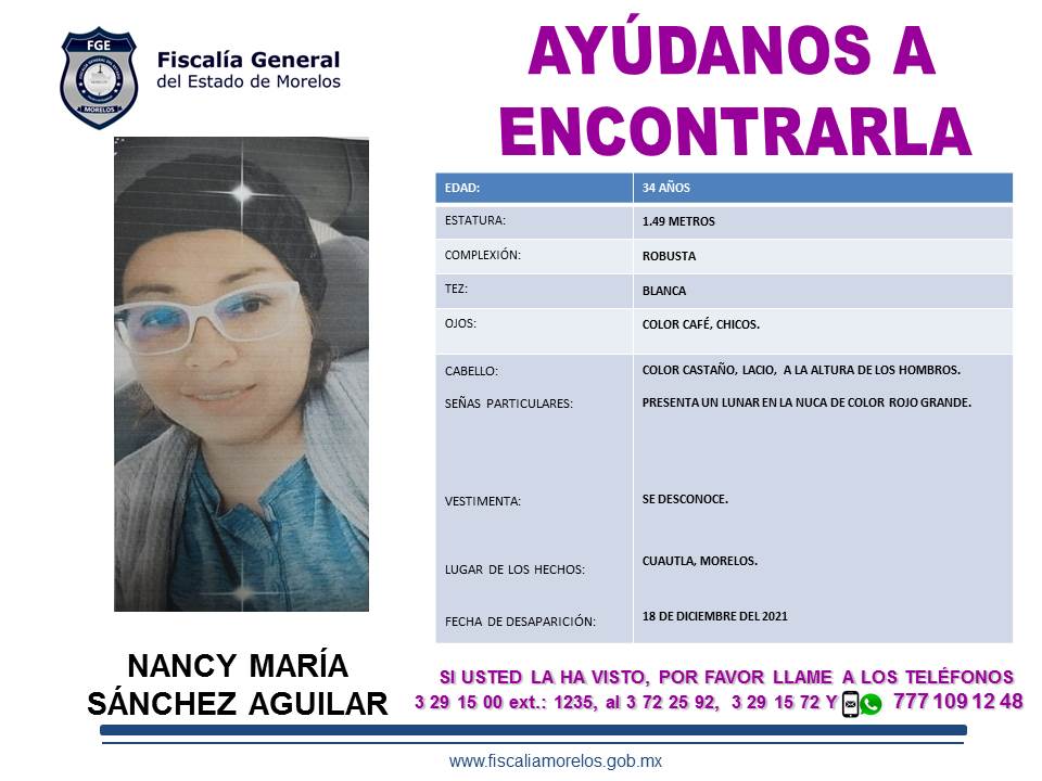 Nancy María Sánchez Aguilar