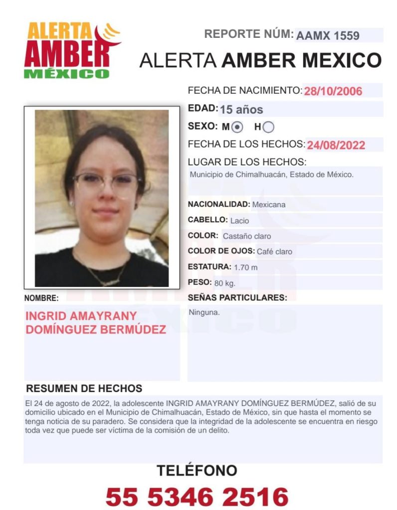 Ingrid Amayrany Domínguez Bermúdez (Edo. Mex.)