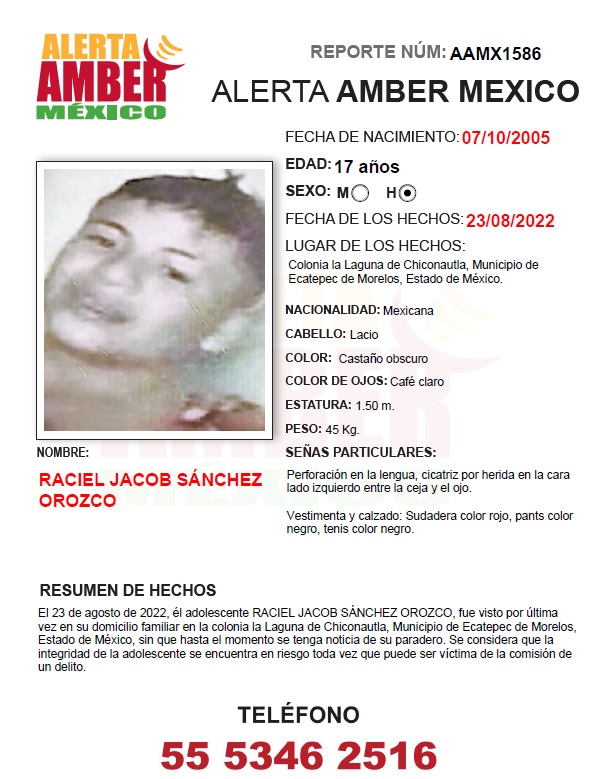 Raciel Jacob Sánchez Orozco (Edomex)