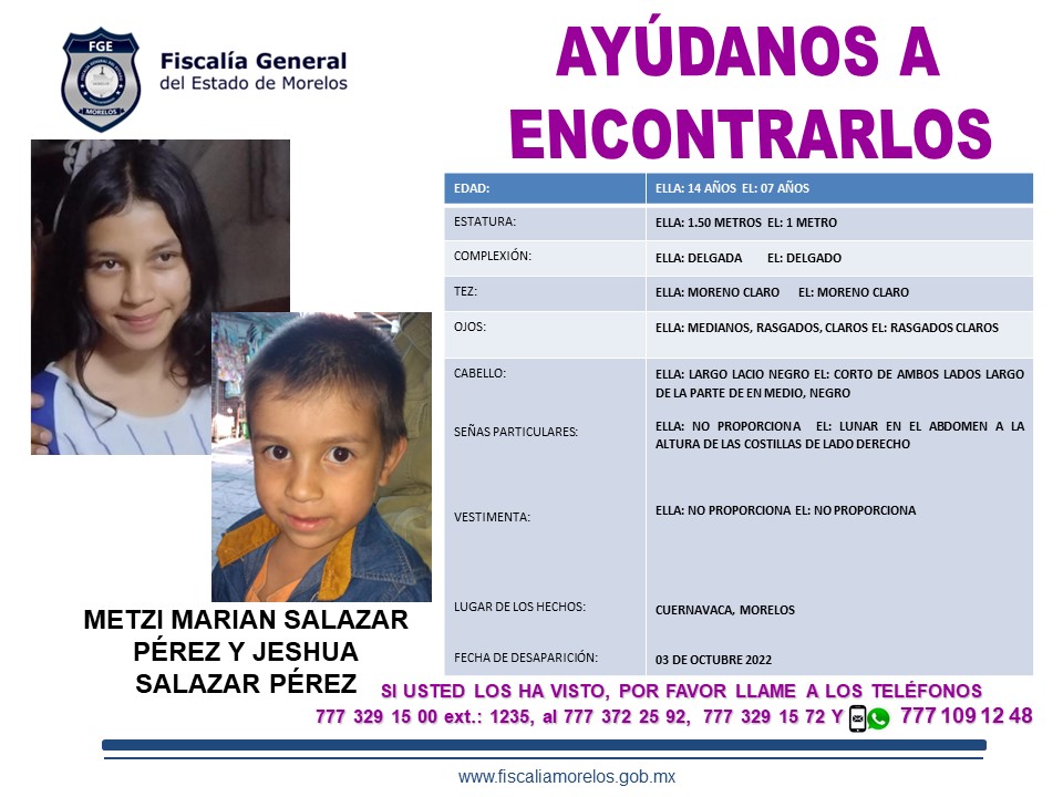 Metzi Mirian Salazar Pérez  Y Jeshua Salazar Pérez