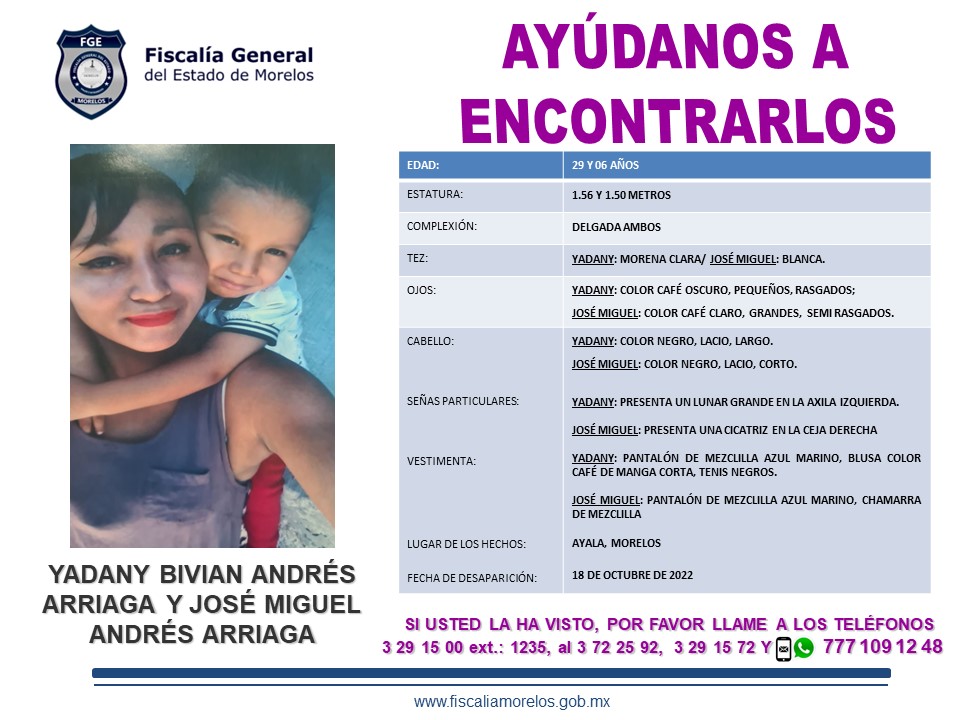 Yadani Bivian Andres Arriaga Y Jose Miguel Andres Arriaga