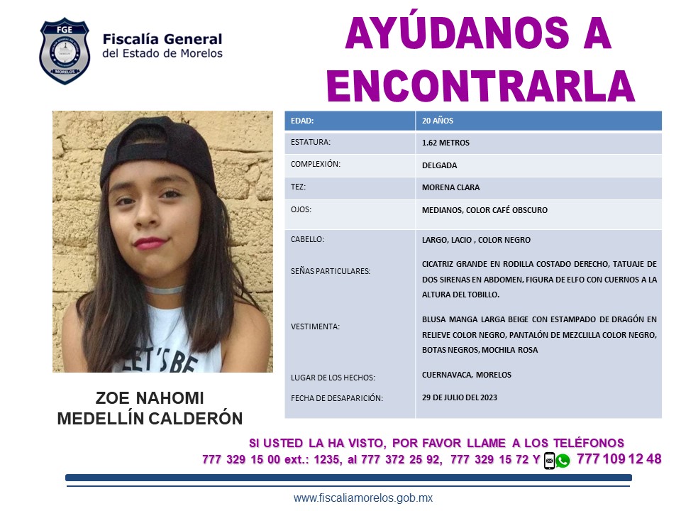 Zoe Nahomi Medellín Calderón