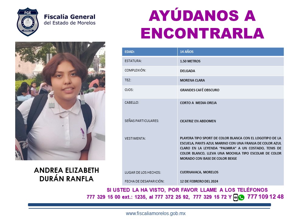 Andrea Elizabeth Duran Ranfla