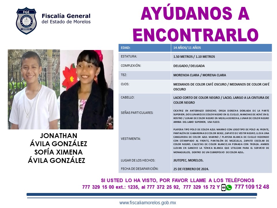 Jonathan Ávila González De Y Sofía Ximena Ávila González