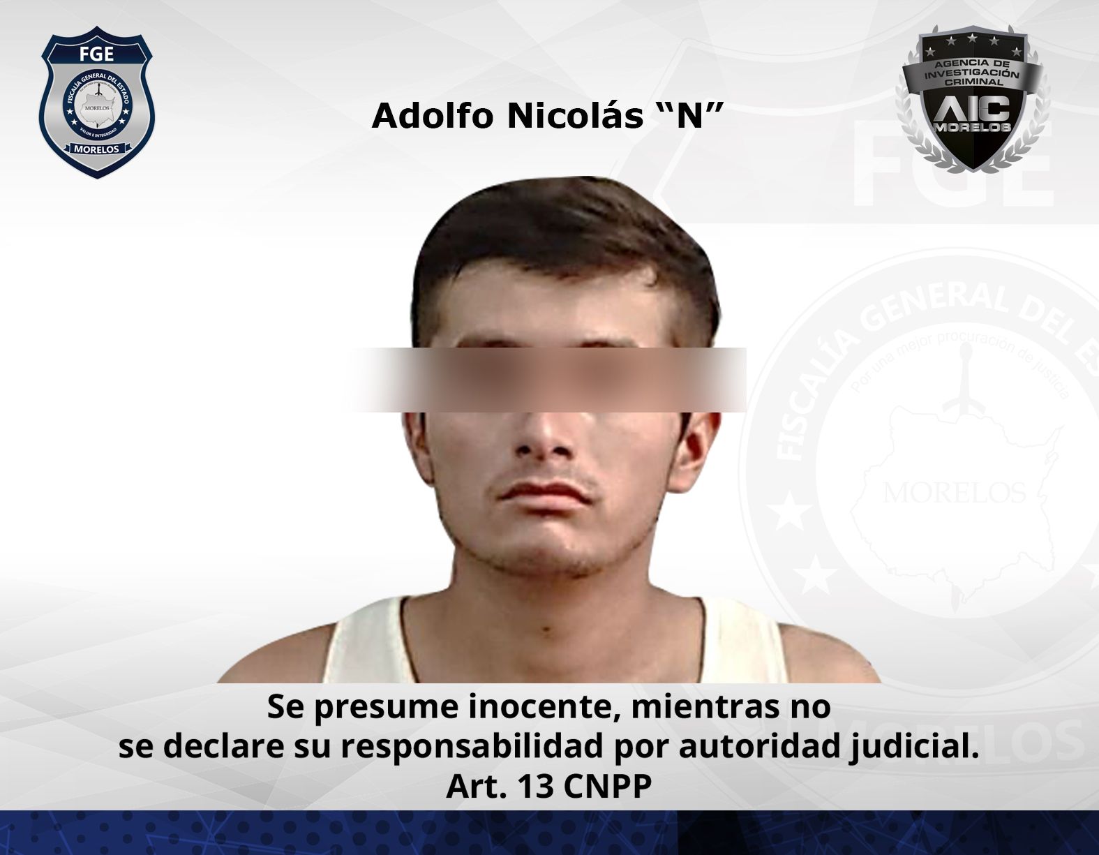 Vinculado a proceso por homicidio registrado en el municipio de Jojutla