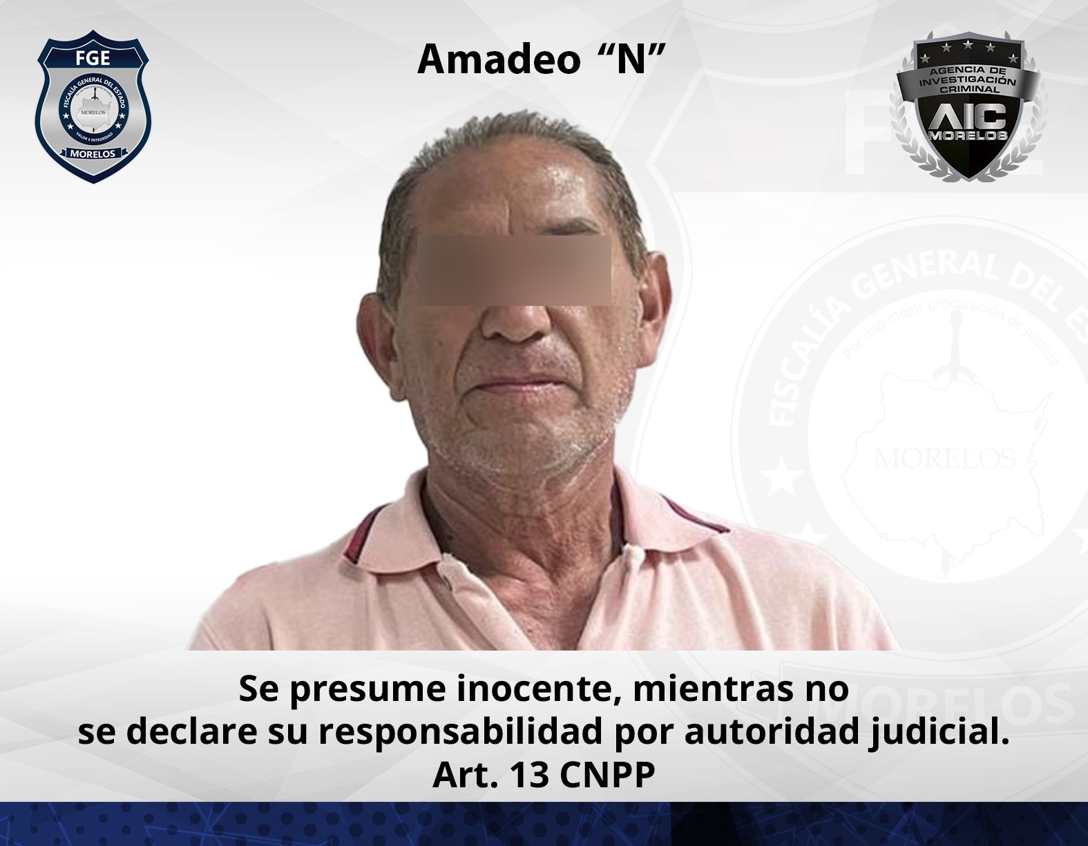 Masculino vinculado por delitos sexuales contra una menor de edad en Tetela del Volcán