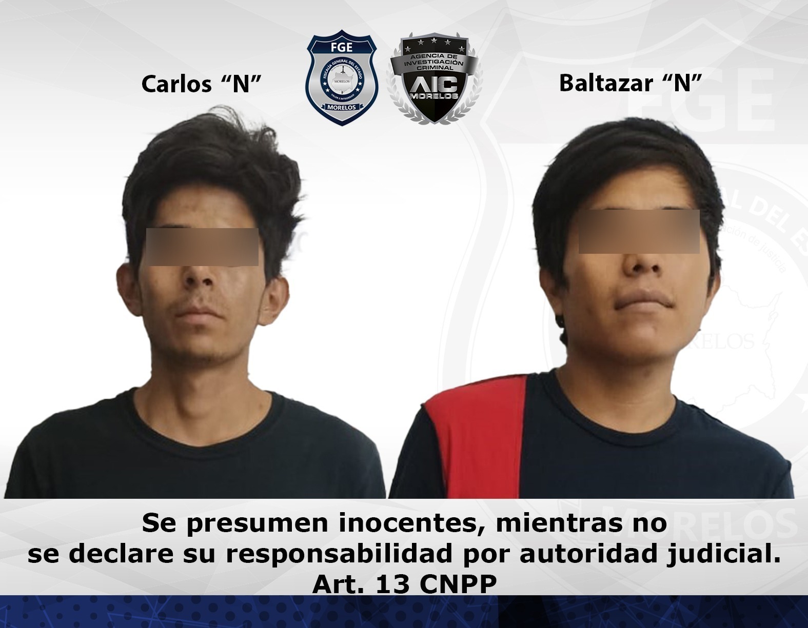 Fiscalía Oriente obtiene vinculación en contra de masculinos por robo de vehículo agravado en Cuautla