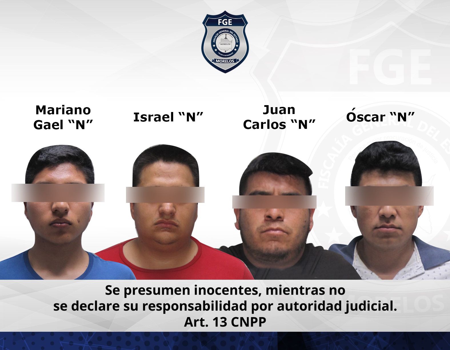 Masculinos vinculados por privación ilegal de la libertad de adolescente en Huitzilac