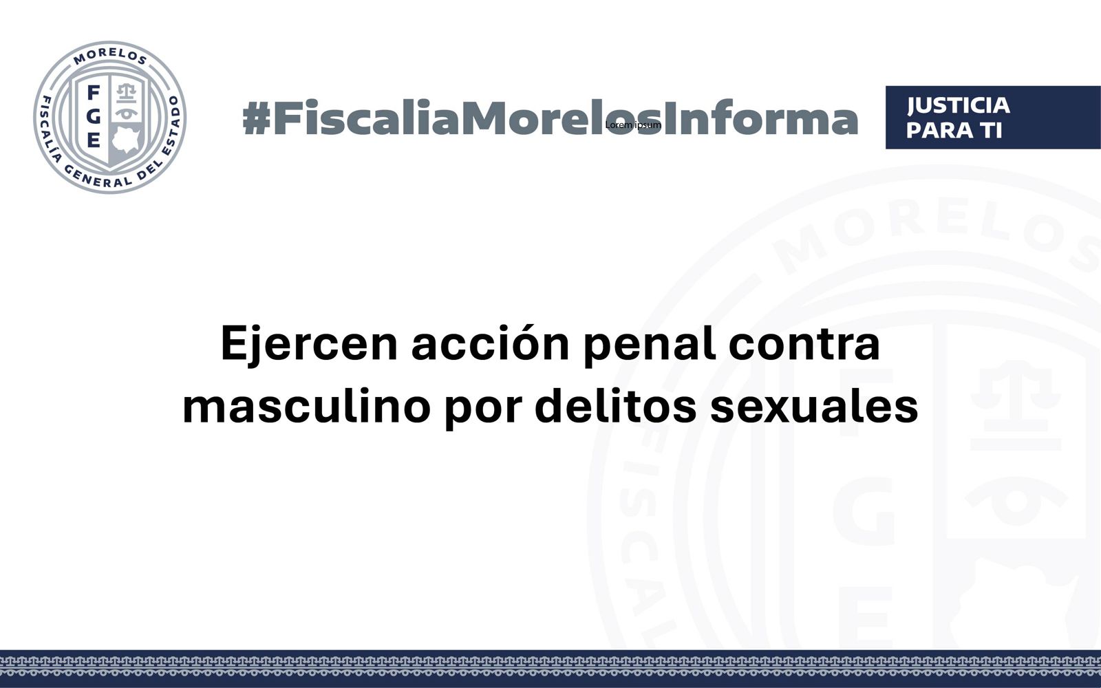 Ejercen acción penal contra masculino por delitos sexuales