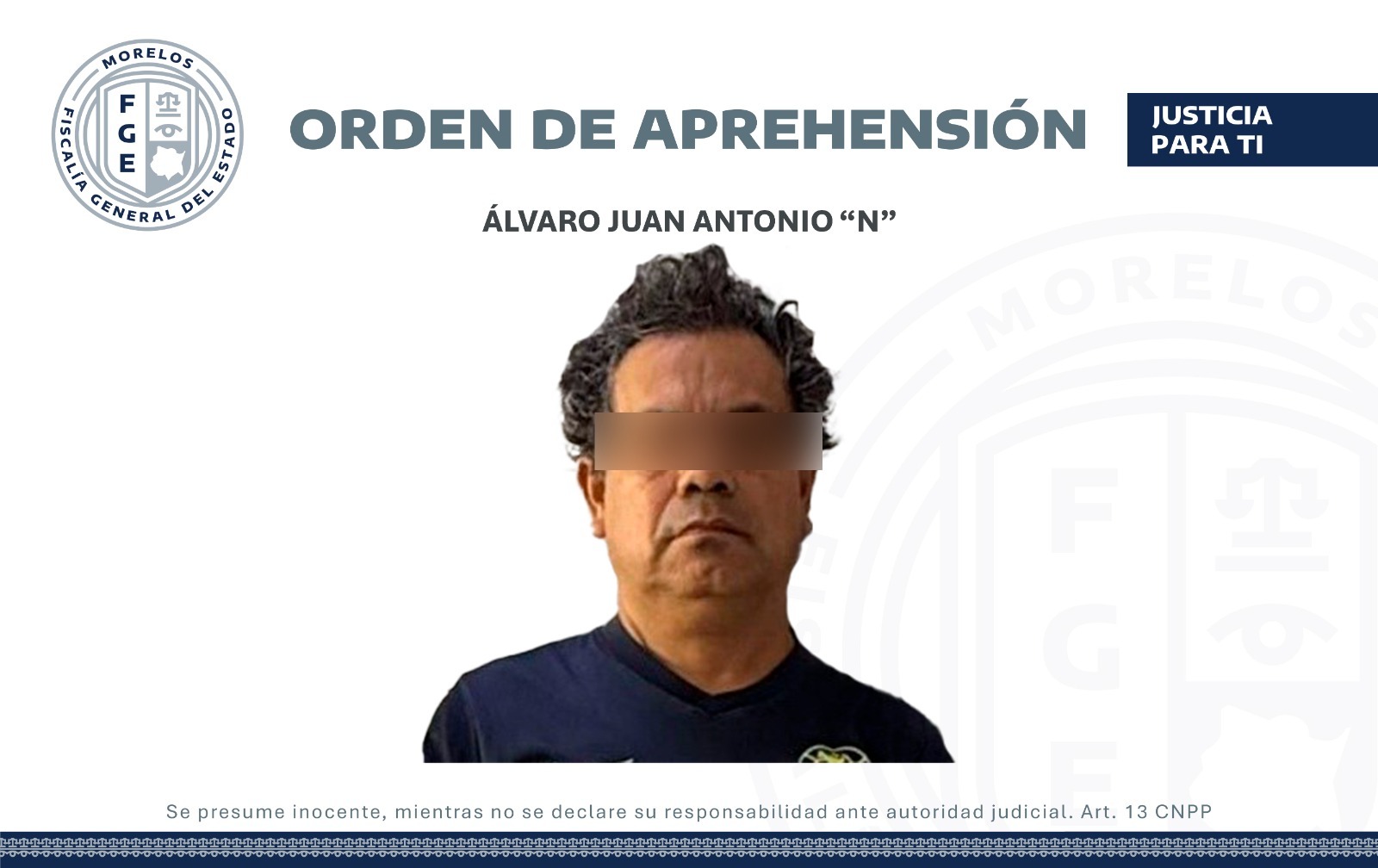 Aprehenden a masculino por incumplir con obligaciones de asistencia alimentaria en Cuernavaca