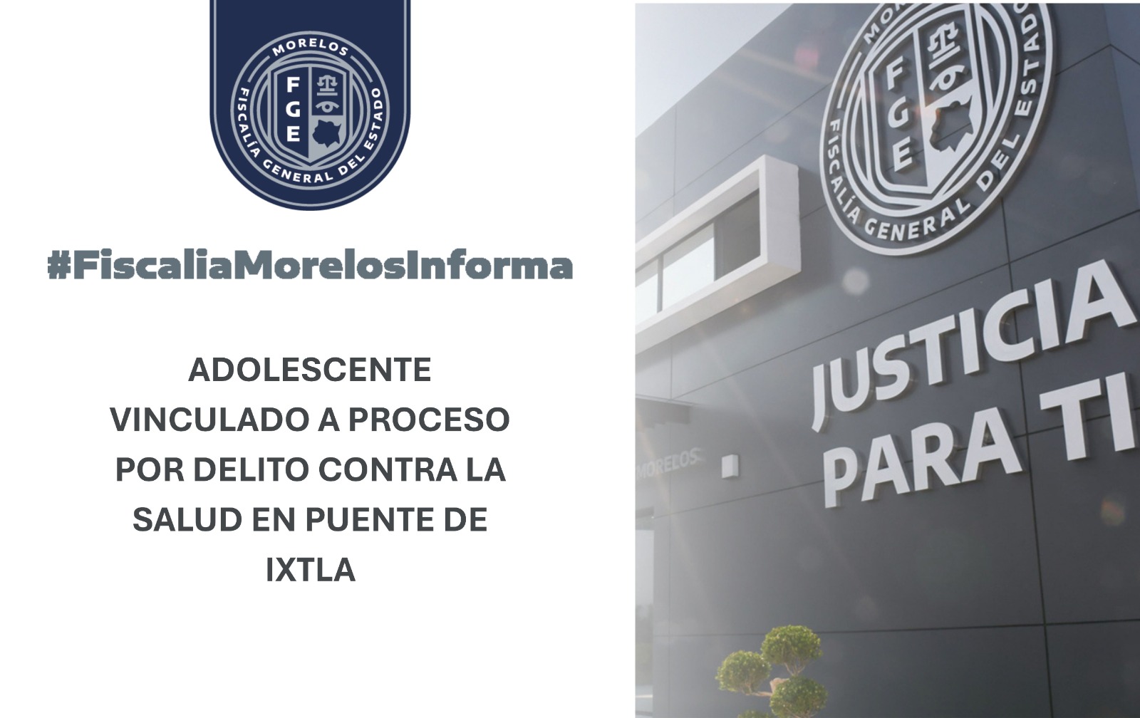 ADOLESCENTE VINCULADO A PROCESO POR DELITO CONTRA LA SALUD EN PUENTE DE IXTLA