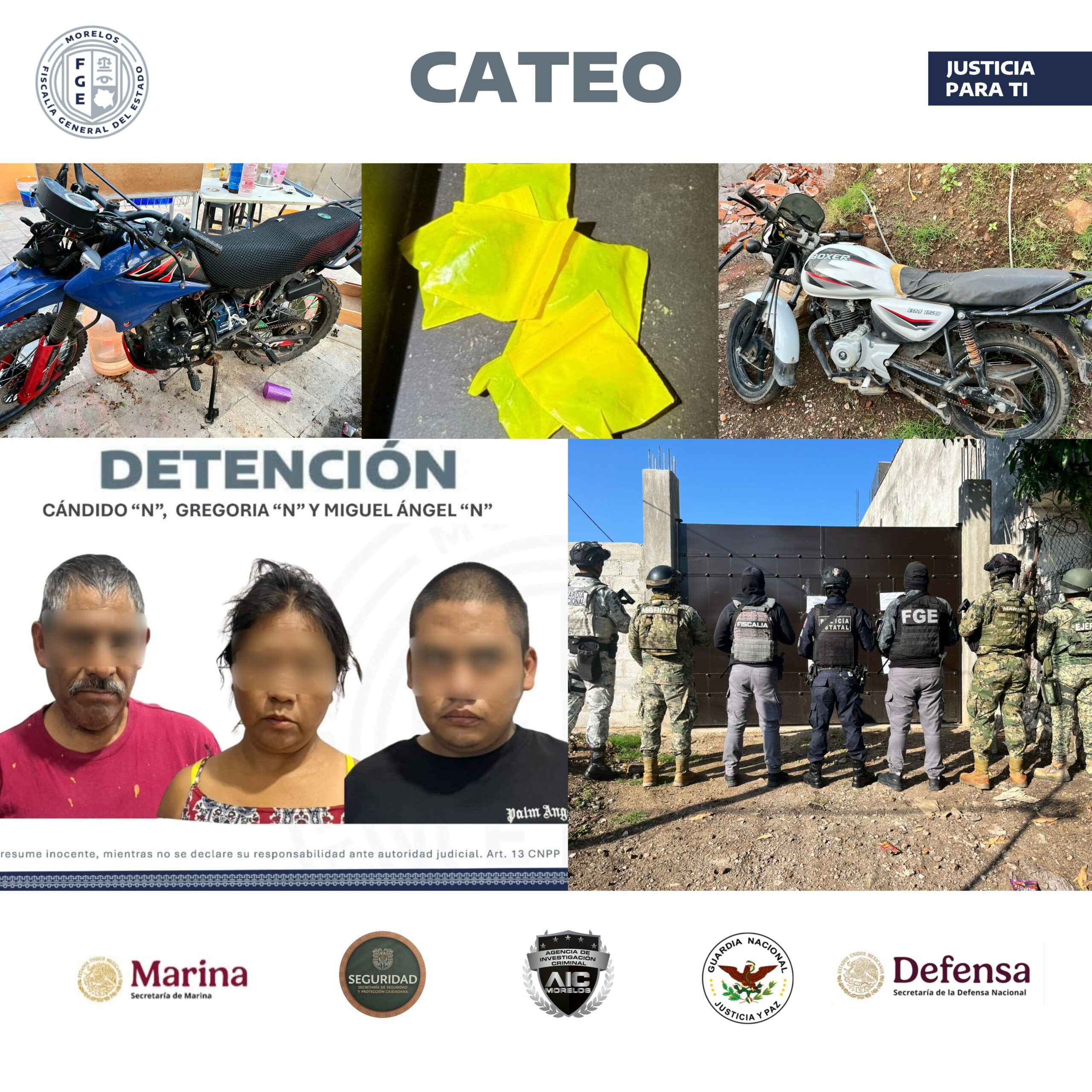 CATEAN UNA CASA EN CUAUTLA UTILIZADA, PRESUNTAMENTE, PARA LA VENTA DE NARCÓTICOS