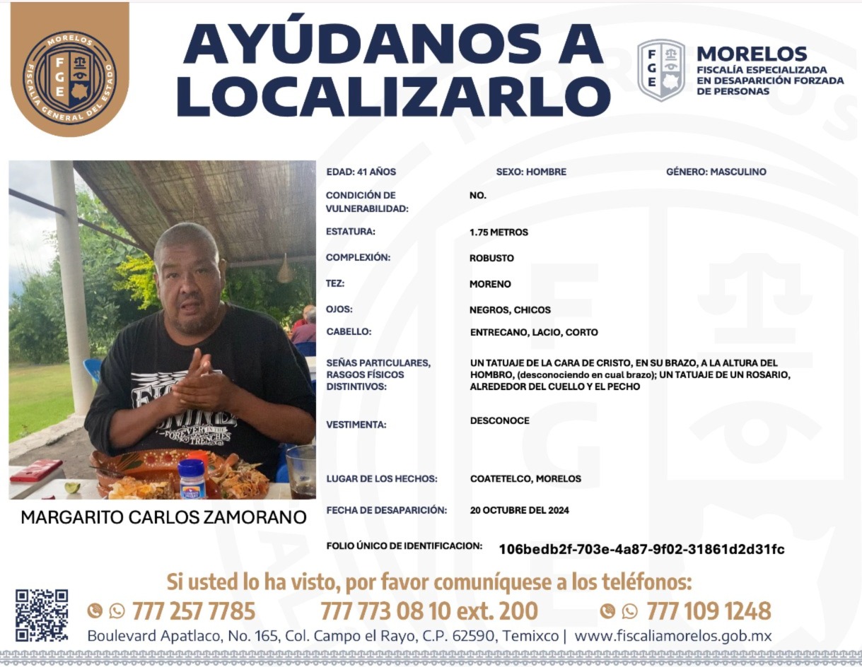 MARGARITO CARLOS ZAMORANO